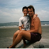1997-Chad-and-Papa-at-the-beach-001 : Chad and Papa at the beach
